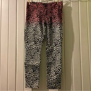 FOREVER 21 skinny ankle leopard pants 28 29 NWT